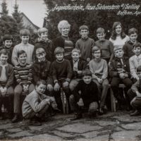 Gruppenfoto Kinderkurheim „Haus Siebenstern“ in Boffzen